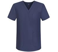 MISEMIYA - Abbigliamento Lavoro Unisex Collo Picco Maniche Corte Uniforme Clinica Ospedale Pulizia Veterinario IGIENE OSPITALITÁ - Ref.817 - X-Large, Grigio 68
