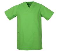 MISEMIYA - Abbigliamento Lavoro Unisex Collo Picco Maniche Corte Uniforme Clinica Ospedale Pulizia Veterinario IGIENE OSPITALITÁ - Ref.817 - Medium, Apple Green