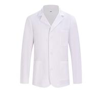 MISEMIYA - Camice da Laboratorio Unisex - Camice per Laboratorio di Chimica Uomo - Camice Medico Uomo 8164 - Large, Bianco