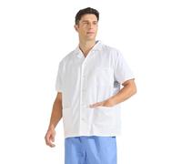 MISEMIYA - Camice da Laboratorio Unisex - Camice per Laboratorio di Chimica Uomo - Camice Medico Uomo Q8165 - Medium, Bianco