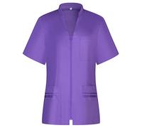 MISEMIYA - Camici Sanitari Donna - Giacche Uniformi sanitarie - Abbigliamento da Lavoro e divise712 - Large, Lilla