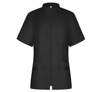 MISEMIYA - Camici Sanitari Donna - Giacche Uniformi sanitarie - Abbigliamento da Lavoro e divise712 - Medium, Nero