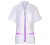 MISEMIYA - Camici Sanitari Donna - Giacche Uniformi sanitarie - Abbigliamento da Lavoro e divise712 - XX-Large, Lilla 21
