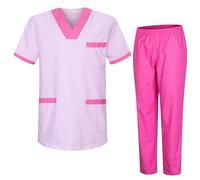MISEMIYA Casaca Y Pantalón Uniformes 8178 Giacca Uniformi Sanitarie, Conjuntos Sanitarios T817 Fucsia, XL Unisex-Adulto