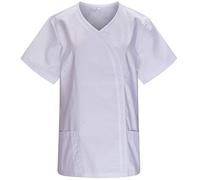 MISEMIYA - Casacca Sanitari da Donna, Uniforme da Laboratorio Clinica Ospedale, Pulizia veterinaria Sanitaria e alberghiera, RIF. Q8119, Bianco, M