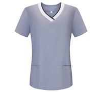 MISEMIYA - Casacca Sanitaria Donna - Uniforme Sanitaria Donna - 707, Grigio Chiaro, XXL