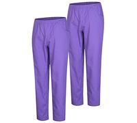 MISEMIYA - Confezione 2 Pz - Pantaloni Sanitari Unisex - Divise MEDICHE Divise SANITARIE Pantaloni da Lavoro - RIF. 8312 * 2 pz - 3XL, Lilla 21