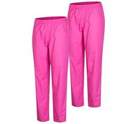 MISEMIYA - Confezione 2 Pz - Pantaloni Sanitari Unisex - Divise MEDICHE Divise SANITARIE Pantaloni da Lavoro - RIF. 8312 * 2 pz - 5XL, Fucsia 21