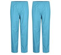 MISEMIYA - Confezione 2 Pz - Pantaloni Sanitari Unisex - Divise MEDICHE Divise SANITARIE Pantaloni da Lavoro - RIF. 8312 * 2 pz - XX-Large, Cian