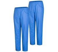 MISEMIYA - Confezione 2 Pz - Pantaloni Sanitari Unisex - Divise MEDICHE Divise SANITARIE Pantaloni da Lavoro - RIF. 8312 * 2 pz - 5XL, Azzurro 21