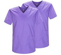 MISEMIYA - Confezione 2 Pz - Sanitari CASACA Unisex Divise SANITARIE Divise SANITARIE Divise MEDICHE - RIF. 817 * 2 - Medium, Lilla 21