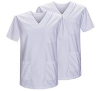 MISEMIYA - Confezione 2 Pz - Sanitari CASACA Unisex Divise SANITARIE Divise SANITARIE Divise MEDICHE - RIF. 817 * 2-3XL, Bianco 21