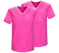 MISEMIYA - Confezione 2 Pz - Sanitari CASACA Unisex Divise SANITARIE Divise SANITARIE Divise MEDICHE - RIF. 817 * 2 - XX-Large, Fucsia 21