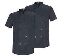 MISEMIYA - Confezione 2 unità -Chef Giacche Signore con Bottone RIFORMATO - Ref.8421B