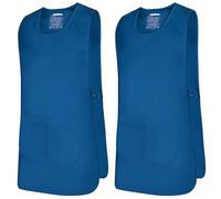 MISEMIYA - Confezione 2 unità - Grembiule di Pulizia Uniforme da Lavoro CLINICO Medico Pulizia Veterinario Sanitario OSPITALITÀ - RIF.868 - Large, Azul 37