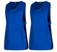 MISEMIYA - Confezione 2 unità - Grembiule di Pulizia Uniforme da Lavoro CLINICO Medico Pulizia Veterinario Sanitario OSPITALITÀ - RIF.868 - X-Large, Blu Reale 21