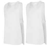 MISEMIYA - Confezione 2 unità - Grembiule di Pulizia Uniforme da Lavoro CLINICO Medico Pulizia Veterinario Sanitario OSPITALITÀ - RIF.868 - Medium, Bianco 21