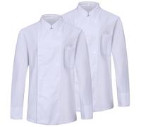 MISEMIYA - Confezione 2 unità -Veste de Chef pour Hommes - Veste de Chef pour Hommes - Uniforme d'accueil - Ref.842-4XL, Giacca da Cuoco 842 - Bianco