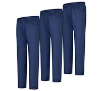 MISEMIYA - Confezione 3 Pz - Pantaloni Sanitari Unisex - Divise MEDICHE Divise SANITARIE Pantaloni da Lavoro - RIF. 8312 * 3 pz - 3XL, Blu Navy 21