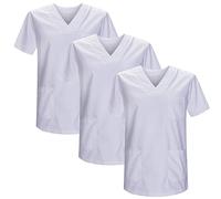 MISEMIYA - Confezione 3 Pz - Sanitari CASACA Unisex Divise SANITARIE Divise SANITARIE Divise MEDICHE - RIF. 817 * 3 - Large, Bianco 21
