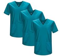 MISEMIYA - Confezione 3 Pz - Sanitari CASACA Unisex Divise SANITARIE Divise SANITARIE Divise MEDICHE - RIF. 817 * 3 - X-Large, Verde 3B 21