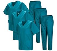 Misemiya Uniforme medica Ref.3-8178 - Confezione 3 set Maglia e Pantaloni - Medium Verde 3B 22