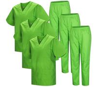 MISEMIYA - Confezione * 3 Set - Uniforme Medica con Maglia e Pantaloni Uniformi Mediche Camice Uniformi sanitarie - Ref.3-8178 - Small, Mela Verde 22