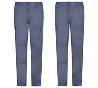 MISEMIYA Confezione da 2 Pezzi-Pantaloni da Uomo da Lavoro Mz-2-9100, Grigio, 40 (Pacco da 2)