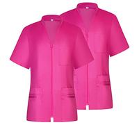 MISEMIYA - Confezioni 2 unità - Camicia Sanitaria Donna - Divisa Sanitaria - Divisa OSPITALITÀ 712 - Large, Rosa