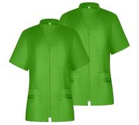 MISEMIYA - Confezioni 2 unità - Camicia Sanitaria Donna - Divisa Sanitaria - Divisa OSPITALITÀ 712 - Small, Apple Green