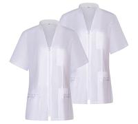 MISEMIYA - Confezioni 2 unità - Camicia Sanitaria Donna - Divisa Sanitaria - Divisa OSPITALITÀ 712 - Small, Bianco