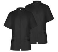 MISEMIYA - Confezioni 2 unità - Camicia Sanitaria Donna - Divisa Sanitaria - Divisa OSPITALITÀ 712 - XX-Large, Nero