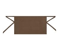 MISEMIYA Delantal Bolsillo Bz-860 Frontale Corto con Tasca 40 x 70 mm, Marrone, 40mmx70mm Unisex-Adulto