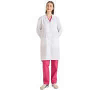MISEMIYA Donna Vestaglia Laboratorio CZ-8166, Bianco, XXL