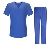MISEMIYA G71584 - Casaca Y Pantalón Elástica Mujer Uniformes Sanitarios, Giacca e Pantaloni Elastici Donna Uniformi sanitarie Donna, Set Sanitari G715 / 50 Blu Reale, XS