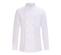 MISEMIYA - Giacca Cuoco Uomo - Giacca Cucina Uomo - Divisa Ristorante 682 - XX-Large, Giacca da Cuoco 682 - Bianca
