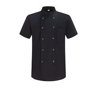 MISEMIYA - Giacca Cuoco Uomo - Giacca Cucina Uomo - Divisa Ristorante 6821-3XL, Giacca da Cuoco 6821 - Nera