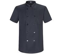 MISEMIYA - Giacca Cuoco Uomo - Giacca Cucina Uomo - Divisa Ristorante 8421 - Large, Nero 21