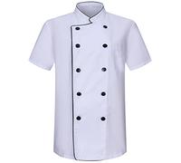 MISEMIYA - Giacca Cuoco Uomo - Giacca Cucina Uomo - Divisa Ristorante 8421B - XX-Large, Giacca da Cuoco 8421B - Bianco