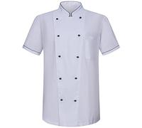 MISEMIYA - Giacca Cuoco Uomo - Giacca Cucina Uomo - Divisa Ristorante 8501B - X-Large, Giacca da Cuoco 8501B - Bianco