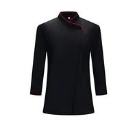 MISEMIYA Giacca da cuoco donna KX-703, Giacche Chef 703 - Nero, 3XL