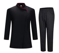 MISEMIYA - Giacca da Cuoco e Pantaloni da Donna - Giacca da Cuoco da Donna - Divisa da ospitalità - 731-8312 - X-Large, Nero