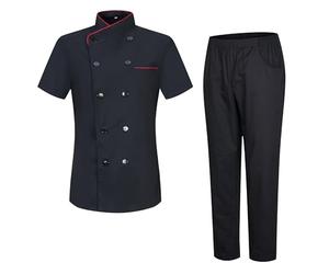 MISEMIYA - Giacca da Cuoco e Pantaloni da Donna - Giacca da Cuoco da Donna - Divisa da ospitalità - 8441-8312 - Small, Nero
