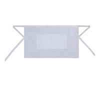 MISEMIYA Grembiule Bz-860 Frontale Corto con Tasca 40 x 70 mm, Bianco, 40mmx70mm Unisex-Adulto