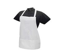 MISEMIYA Grembiuli da Lavoro nel Settore alberghiero 865, Bianco, Pack1 Unisex-Adulto
