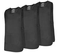 MISEMIYA - Pacchetto 3 unità - Grembiule Pulizia Uniforme di Lavoro Clinica Ospedale Pulizia Veterinario IGIENE OSPITALITÀ - Ref.868 - X-Large, Nero 21