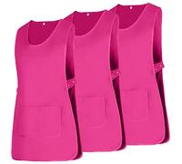 MISEMIYA - Pacchetto 3 unità - Grembiule Pulizia Uniforme di Lavoro Clinica Ospedale Pulizia Veterinario IGIENE OSPITALITÀ - Ref.868 - Large, Rosa