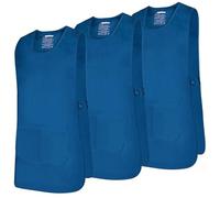 MISEMIYA - Pacchetto 3 unità - Grembiule Pulizia Uniforme di Lavoro Clinica Ospedale Pulizia Veterinario IGIENE OSPITALITÀ - Ref.868 - Large, Azul 37