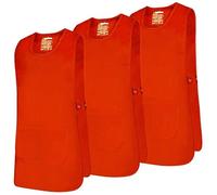 MISEMIYA - Pacchetto 3 unità - Grembiule Pulizia Uniforme di Lavoro Clinica Ospedale Pulizia Veterinario IGIENE OSPITALITÀ - Ref.868 - Large, Arancione