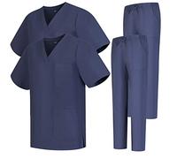 MISEMIYA - Pack * 2 Pcs - Uniforme Medica con Maglia e Pantaloni Uniformi Mediche Camice Uniformi sanitarie - Ref.2-8178 - Medium, Grigio 68